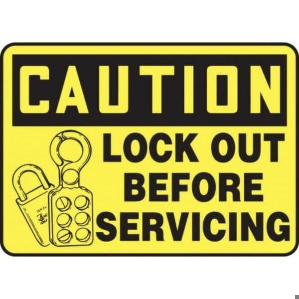 Accuform SAFETY SIGN LOCKOUT STATION 10 in X MLKT510VA - main